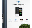Tapo D230S1 2K 5 MP WiFi Video Doorbell with Chime | White