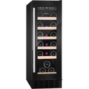 30cm 20 Bottle Freestanding Undercounter Wine Cooler – Black | CFWC304BL