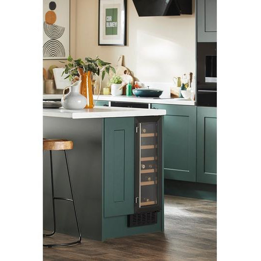 30cm 20 Bottle Freestanding Undercounter Wine Cooler – Black