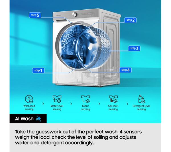 Series 6 AI EcoBubble™ 9kg 1400rpm Washing Machine with Auto Dose | White