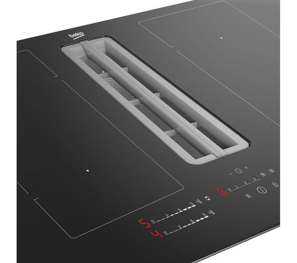 Beko 80cm Induction Hob with Integrated Vented Extractor | Black - HIXI84700UP Redmond Electric Gorey
