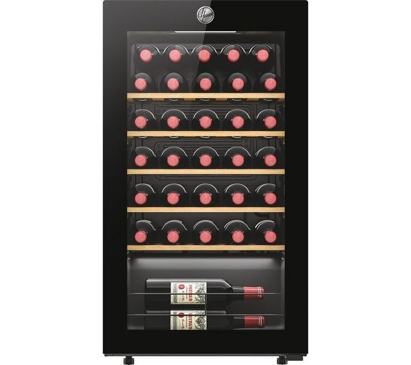 H-WINE 500 34 Bottle Wine Cooler – Black | HOWC034K