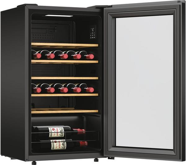 H-WINE 500 34 Bottle Wine Cooler – Black | HOWC034K