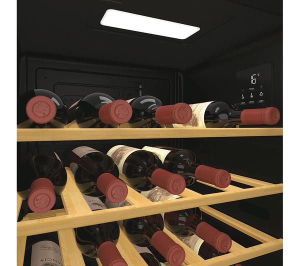H-WINE 500 34 Bottle Wine Cooler – Black | HOWC034K
