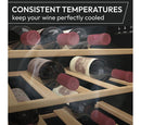 H-WINE 500 34 Bottle Wine Cooler – Black | HOWC034K