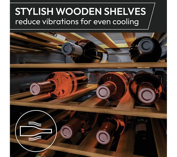 H-WINE 500 34 Bottle Wine Cooler – Black | HOWC034K