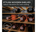 H-WINE 500 34 Bottle Wine Cooler – Black | HOWC034K