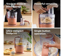 MultiPro Go 1.3L Food Processor Clay Red