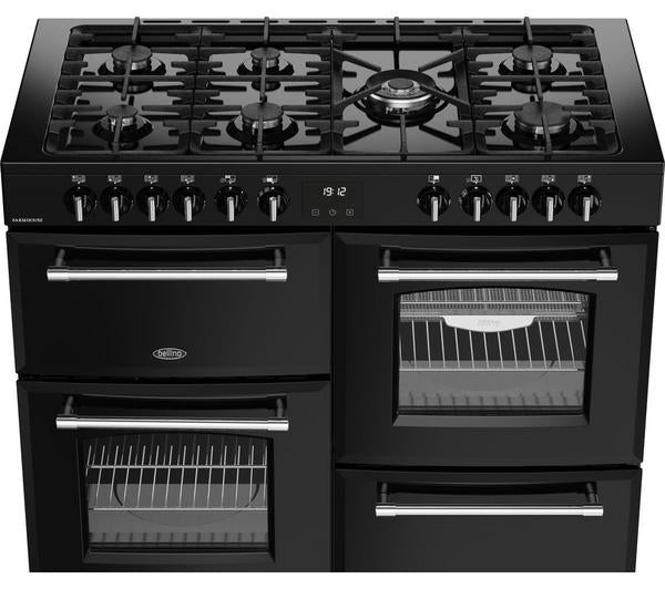Belling 110cm 'Cookcenter' Dual Fuel Range Cooker | Black | 110DFTBLK - Redmond Electric Gorey