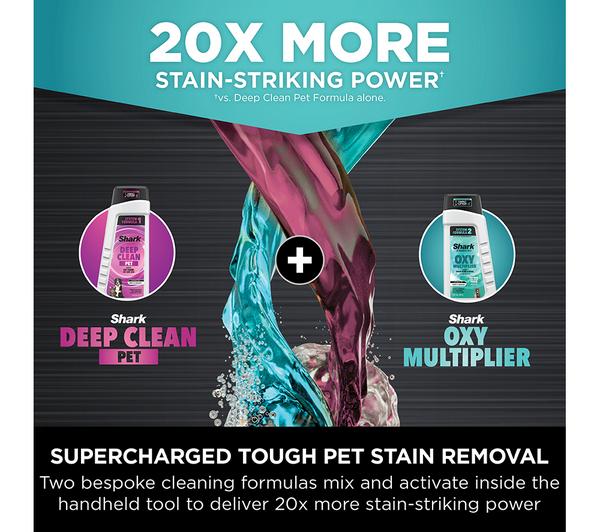 Shark StainStriker HairPro Pet Carpet Cleaner | Dark Silver & Force Fuscia PX250UKT
