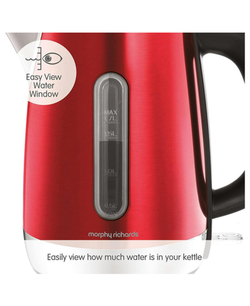 Morphy Richards 1.7L Equip Jug Kettle | Red 102785 Redmond Electric Gorey