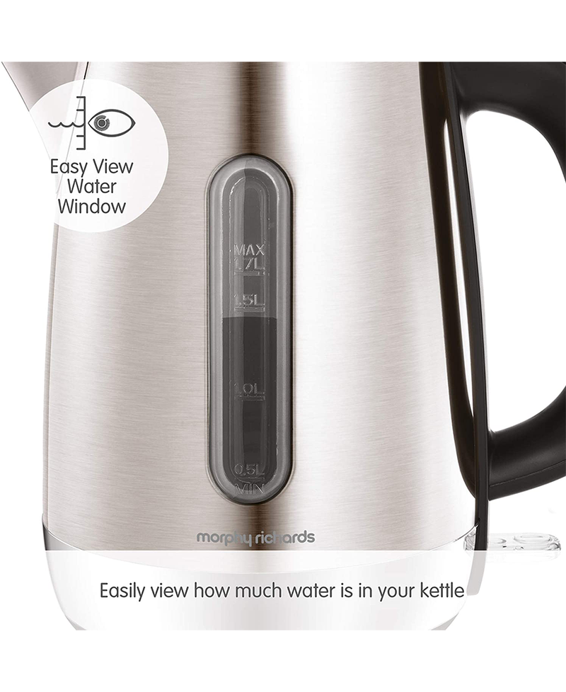 Morphy Richards 1.7L Equip Jug Kettle | Stainless Steel 102786 Redmond Electric Gorey