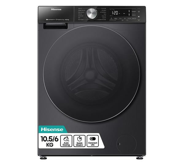 5S 10.5kg/6kg 1400rpm Auto Dosing WiFi Washer Dryer Black
