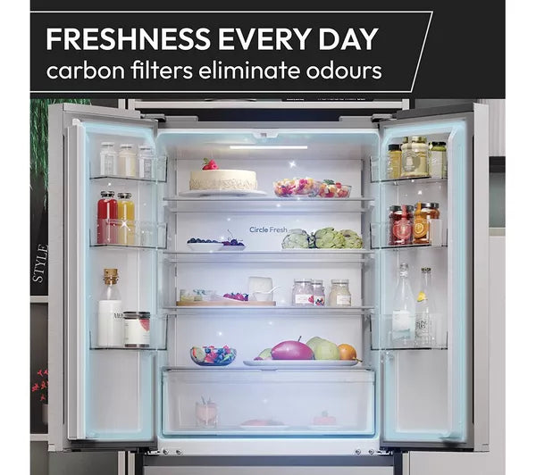 H-Fridge 700 Maxi French Door Fridge Freezer | 176cm (H) | Stainless Steel