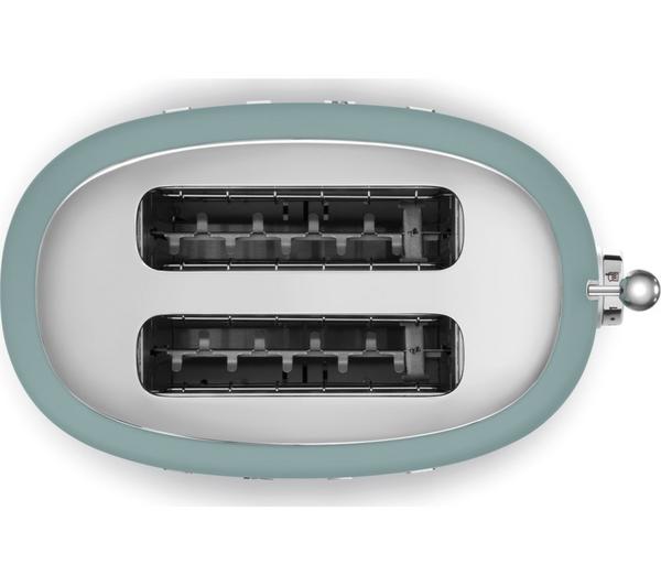 50's Style 2-Slice Toaster Matte Emerald Green