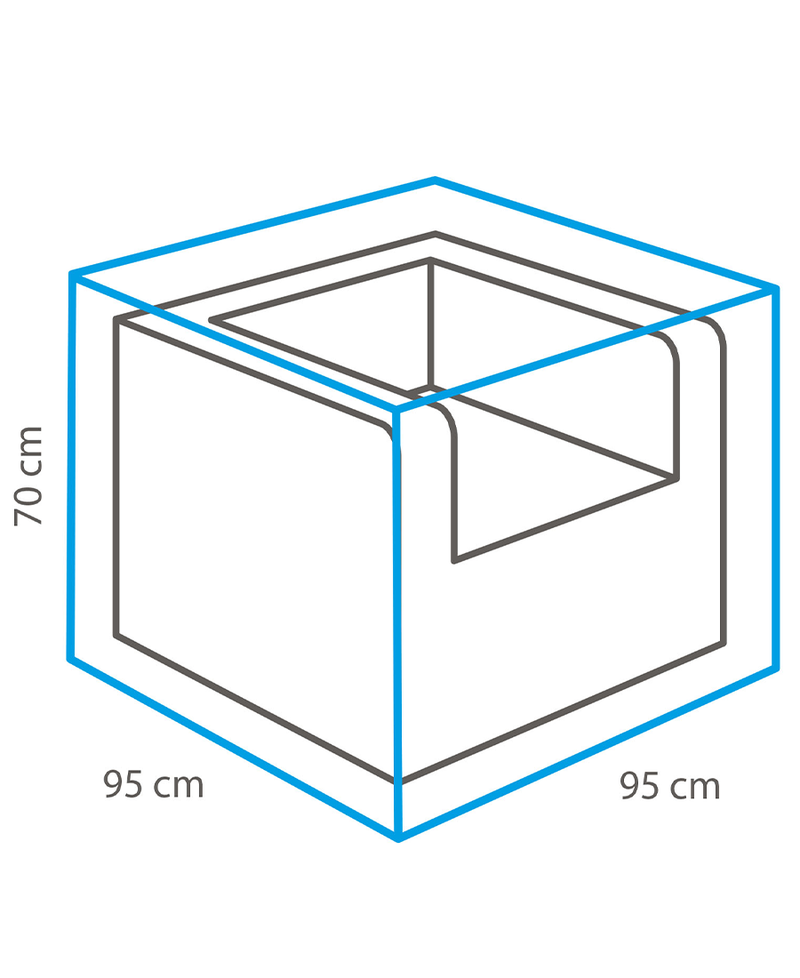 Winza Premium Outdoor Cover | Fits Chairs - 95 x 95 x 70 cm 10770 Redmond Electric Gorey