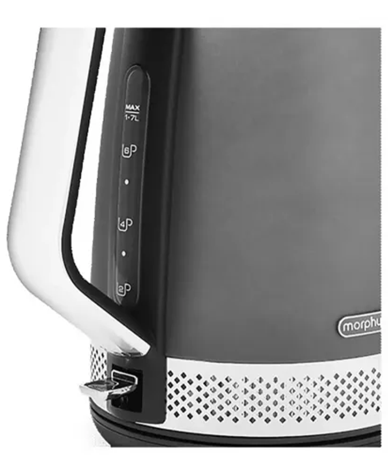 Morphy Richards 1.7L Illumination Jug Kettle | Titanium 108022 Redmond Electric Gorey