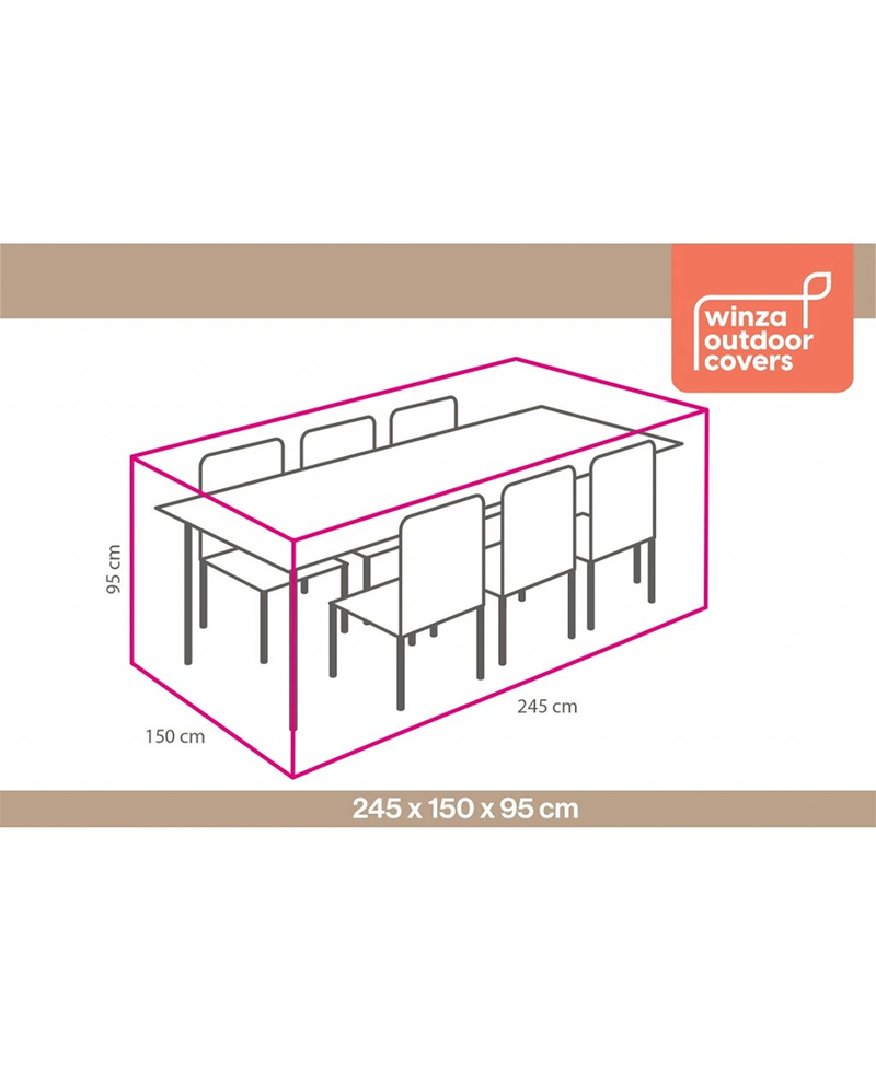 Winza Premium Outdoor Dining Table & Chairs Cover | 245 x 150 x 95 cm 10855 Redmond Electric Gorey