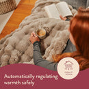 Hygge Days Luxury Faux Fur Electric Throw