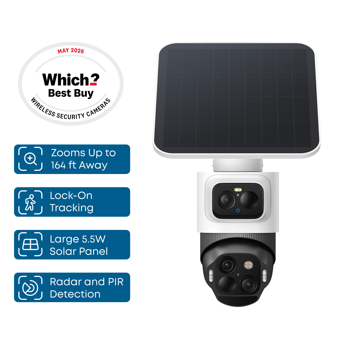 eufyCam S4 2-Camera Kit with HomeBase 3, Black/White - official product image