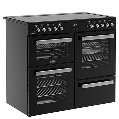 Cookcentre 100cm Electric Ceramic Range Cooker Black | CC100EBLK