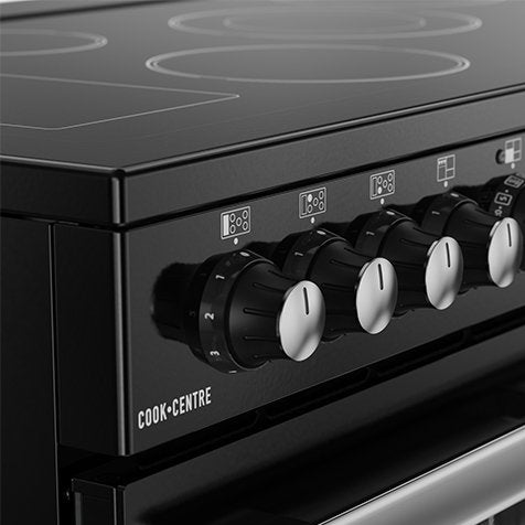 Cookcentre 100cm Electric Ceramic Range Cooker Black | CC100EBLK
