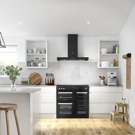 Cookcentre 100cm Electric Ceramic Range Cooker Black | CC100EBLK