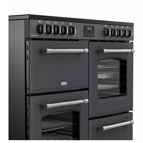 Farmhouse 100cm Electric Ceramic Range Cooker Anthracite | 444411825