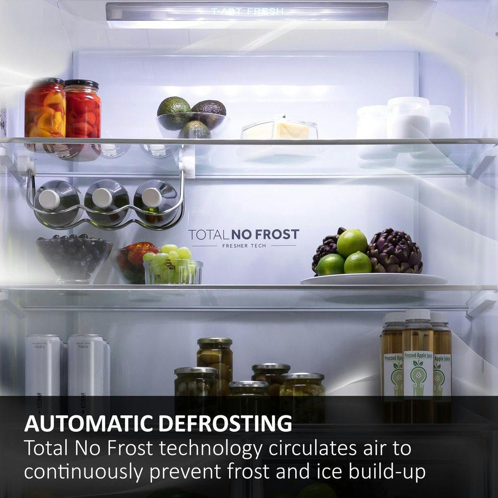 Haier SBS 90 Series 7 American Fridge Freezer | Platinum Inox - HSW79F18CIMM Redmond Electric Gorey