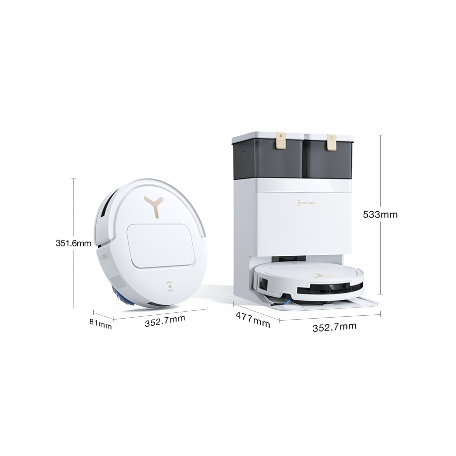 Ecovacs DEEBOT T50 PRO OMNI Gen3 Robot Vacuum and Mop, White 270-DEX69