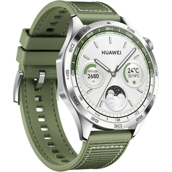 Huawei Watch GT 4 46mm AMOLED Smartwatch, Green 55020BGV Smartwatch