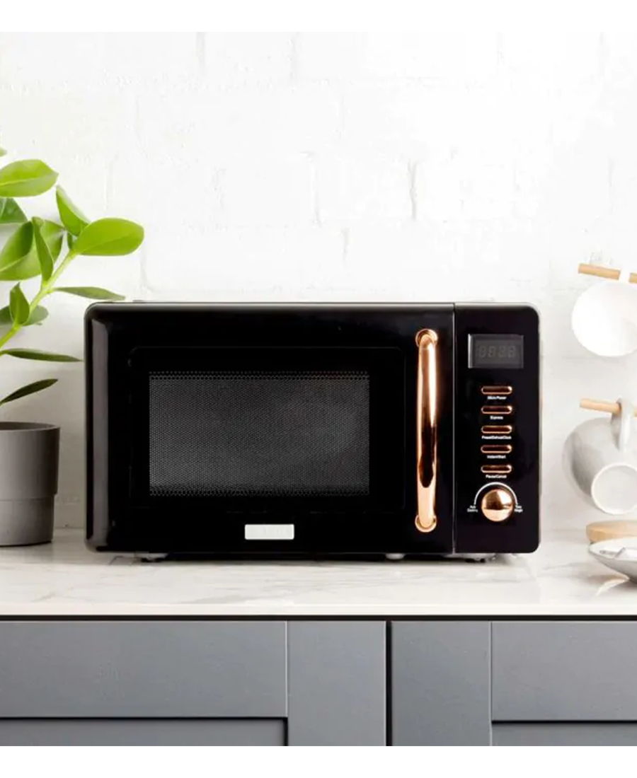 Haden 20L 800W Freestanding Digital Microwave | Black & Copper - 197061 Redmond Electric Gorey