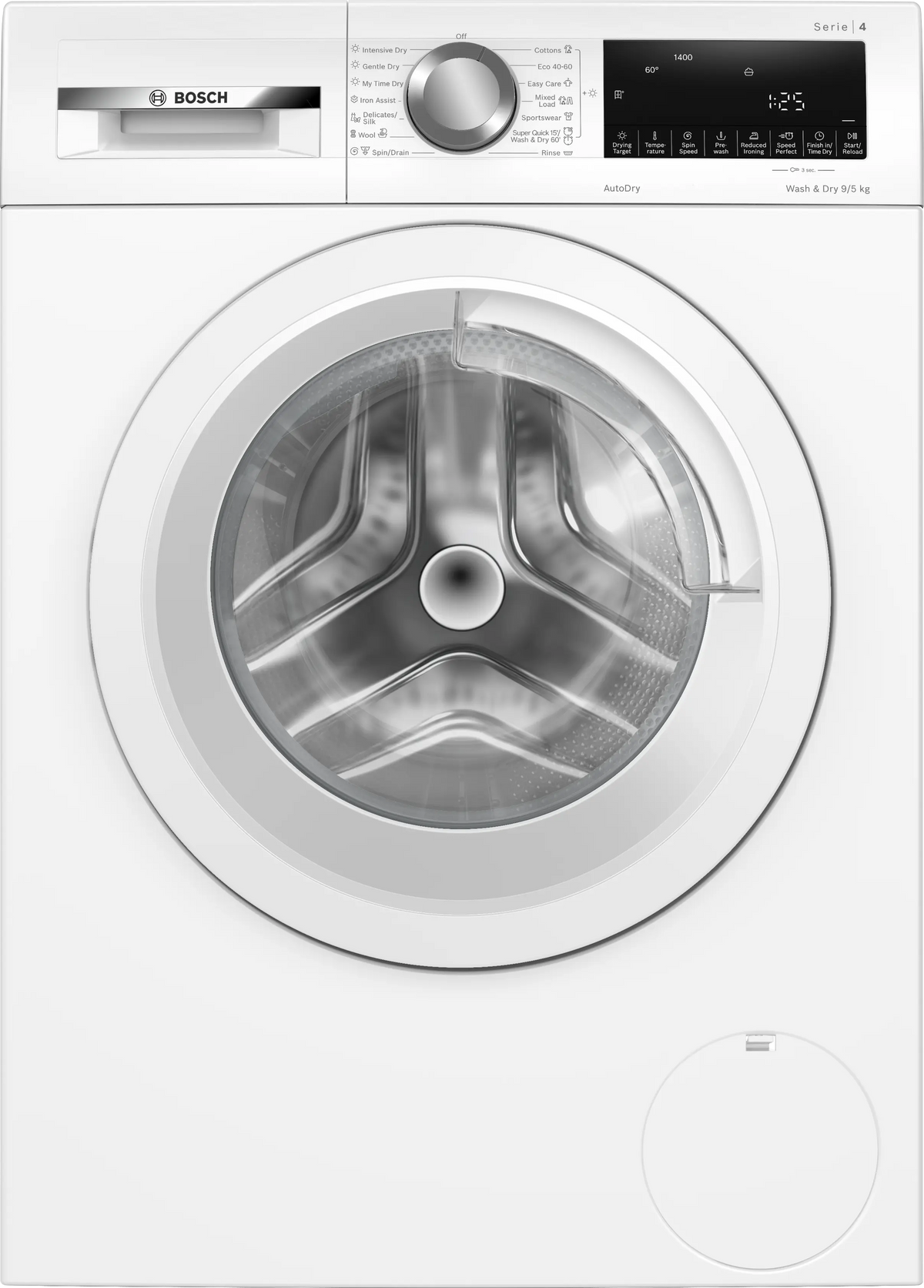 Series 4 9kg Wash / 5kg Dry 1400rpm Washer Dryer – White | WNA144V9GB