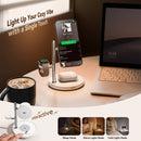JR-W23 Qi2 4-in-1 Wireless Charger with Night Light White