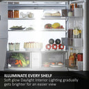 Haier SBS 90 Series 7 American Fridge Freezer | Platinum Inox - HSW79F18CIMM Redmond Electric Gorey