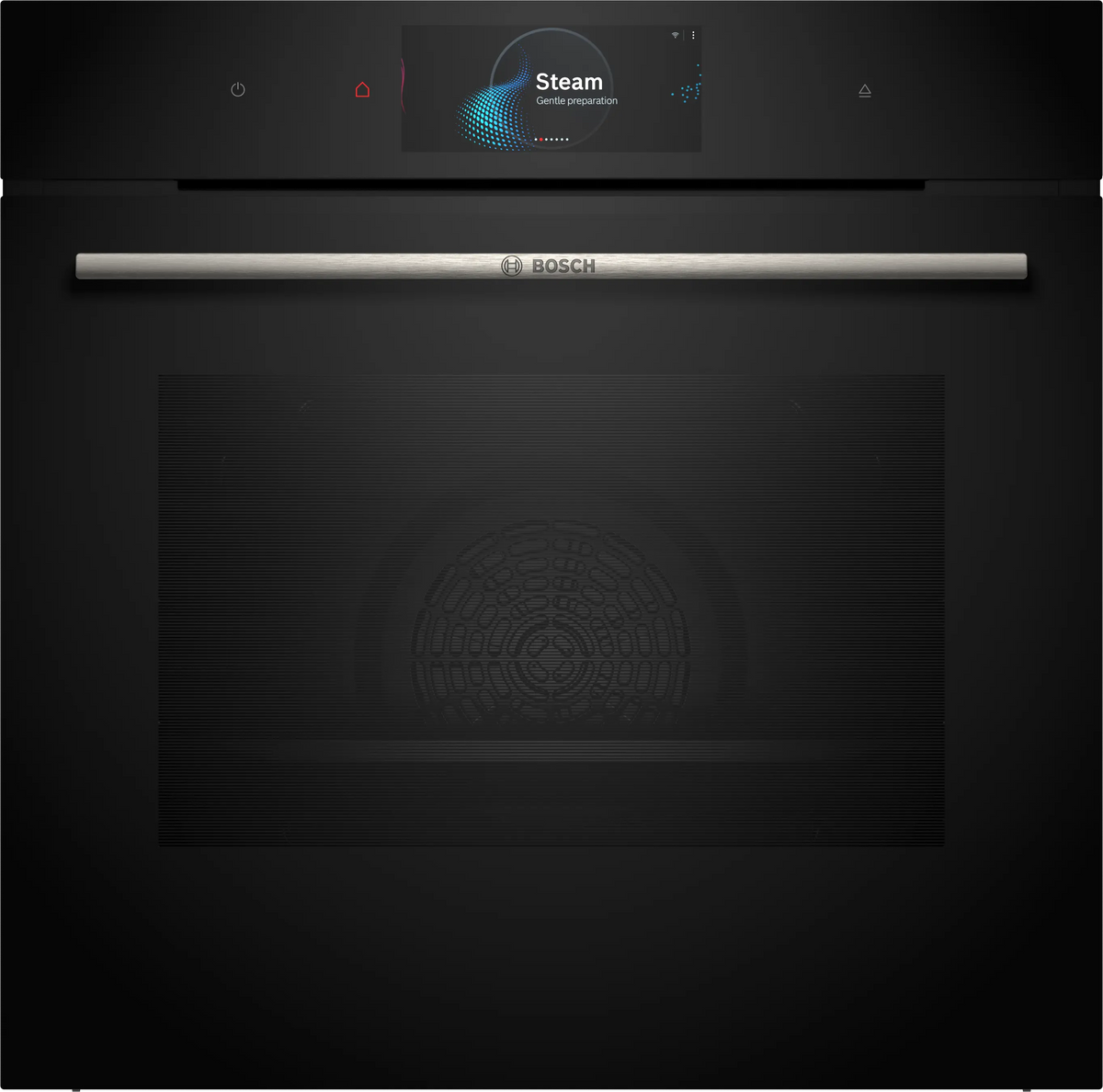 Bosch Series 8 built-in single oven with steam function in Black