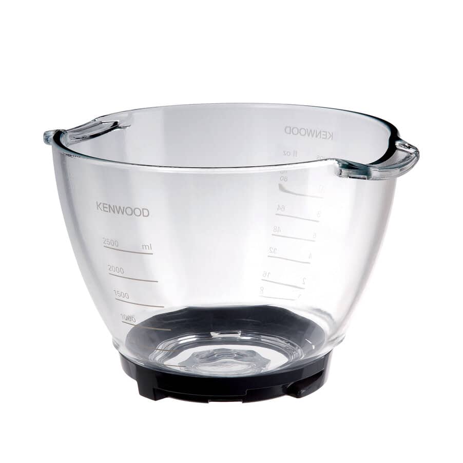 Kenwood AT550 Chef Glass Bowl Attachment, 4.6L AT550 Stand Mixer Accessory