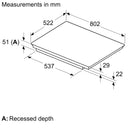 Series 6 80cm 5 Zone Induction Hob Black