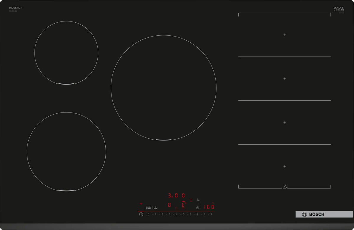 Bosch Series 6, 80cm Induction Hob - Surface Mount Without Frame | Black - PXV831HC1E Redmond Electric Gorey