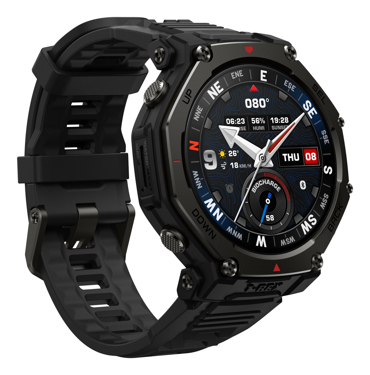 Amazfit T-Rex 3 Pro 48mm Smartwatch, Tactical Black 146-W2443EU1N