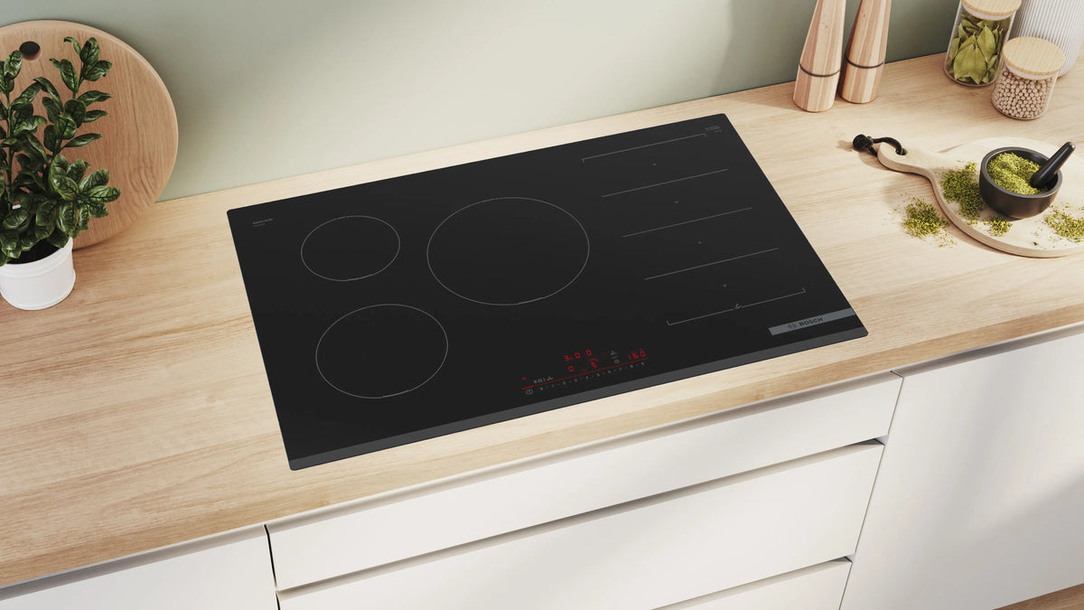 Bosch Series 6, 80cm Induction Hob - Surface Mount Without Frame | Black - PXV831HC1E Redmond Electric Gorey