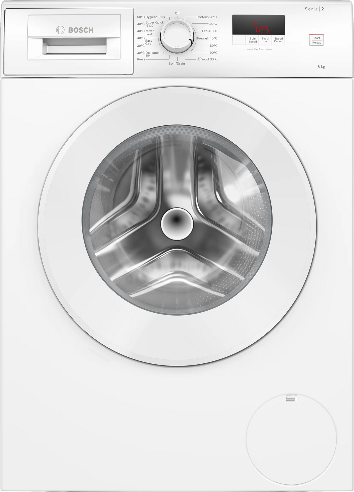 Series 2, A Rated, 8kg 1400rpm Washing Machine | White
