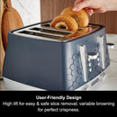 Cassini 4-Slice Toaster Outer Space Blue