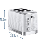 Russell Hobbs Inspire 2 Slice Toaster | White - 24370 Redmond Electric Gorey