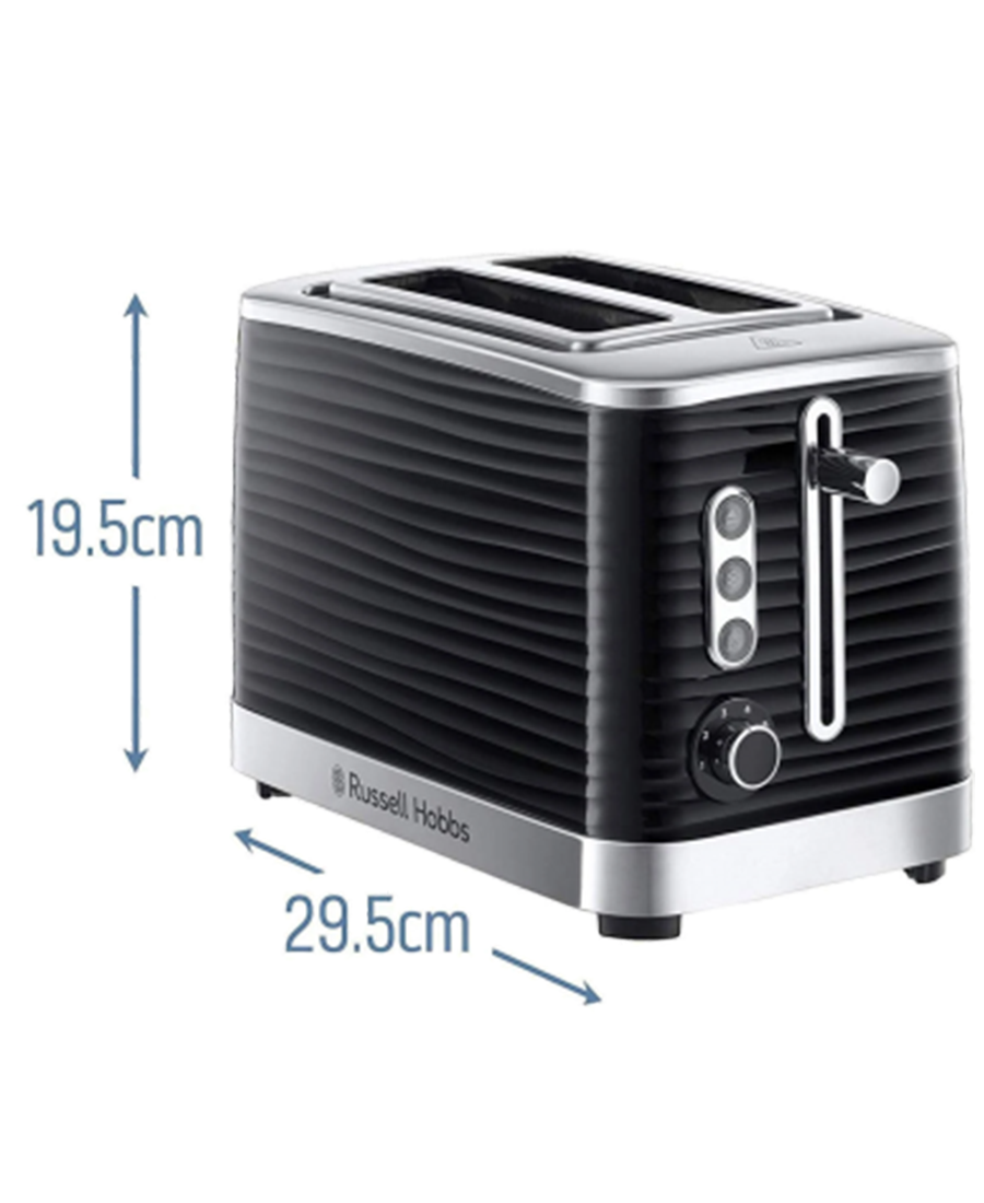 Russell Hobbs Inspire 2 Slice Toaster | Black - 24371 Redmond Electric Gorey