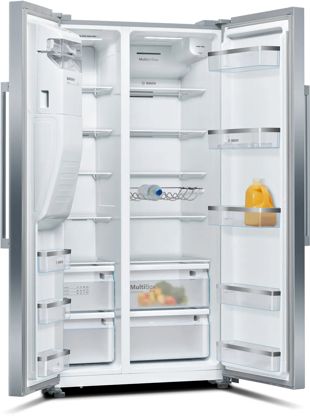 Bosch Series 6 American Fridge Freezer | 179cm (H) | Brushed Steel - KAD93AIERG Redmond Electric Gorey