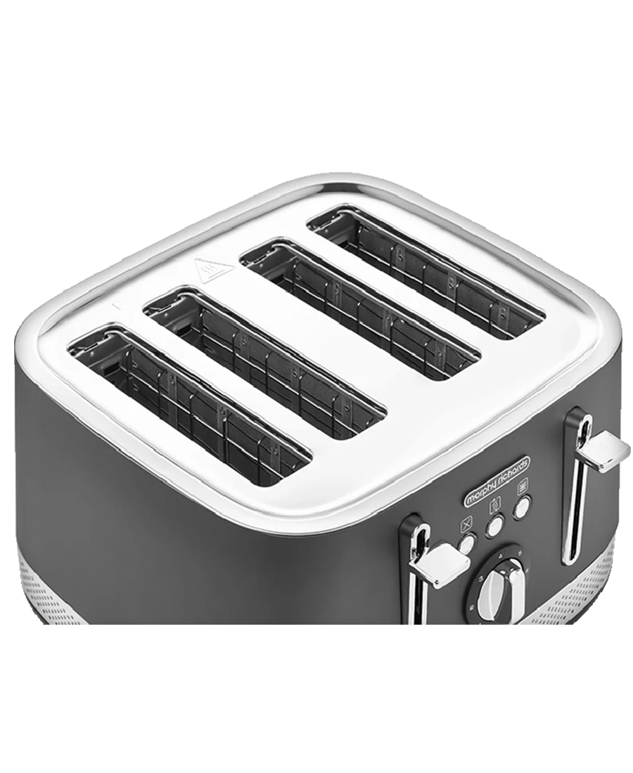 Morphy Richards Illumination 4 Slice Toaster | Titanium Grey - 248022 Redmond Electric Gorey