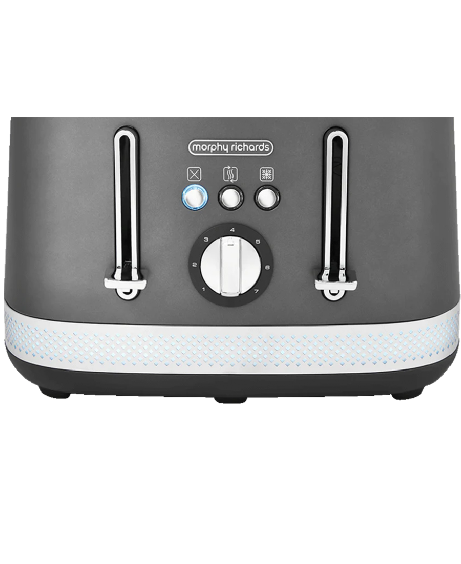 Morphy Richards Illumination 4 Slice Toaster | Titanium Grey - 248022 Redmond Electric Gorey