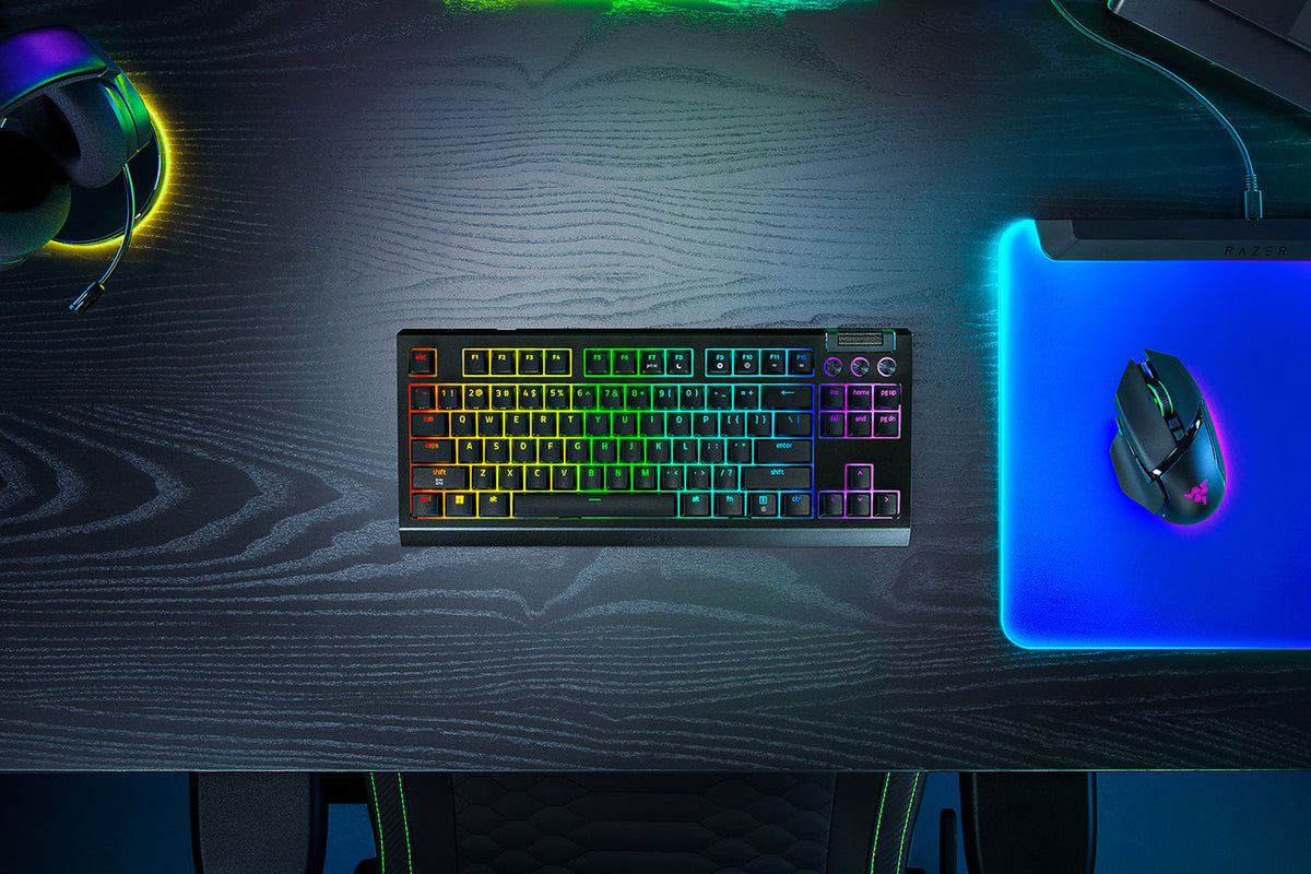 BlackWidow V4 Tenkeyless HyperSpeed Wireless Gaming Keyboard Black