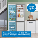 Series 4 Freestanding Fridge Freezer | 203cm (H) | Silver Inox